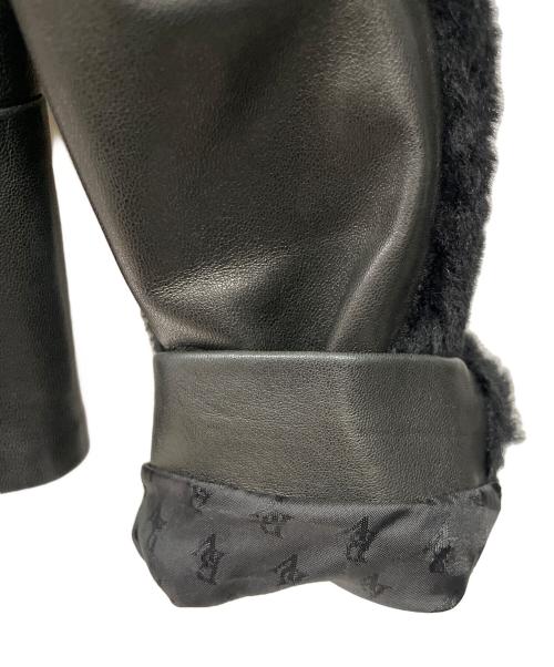 BOTTEGA VENETA（ボッテガベネタ）BOTTEGA VENETA (ボッテガベネタ) レザーライダースジャケット ブラック サイズ:42の古着・服飾アイテム