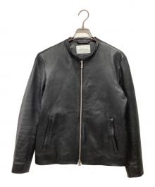 Adam et Rope（アダム エ ロペ）の古着「ラムレザージャケット」｜ブラック