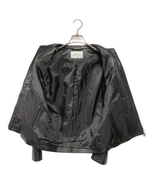 Adam et Rope（アダム エ ロペ）Adam et Rope (アダム エ ロペ) ラムレザージャケット ブラック サイズ:Sの古着・服飾アイテム