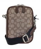 COACHコーチ）の古着「スタントン クロスボディ・シグネチャー ジャカード」｜ブラウン