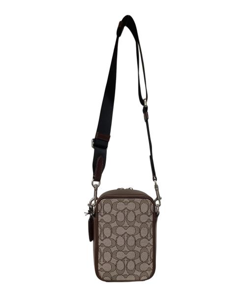 COACH（コーチ）COACH (コーチ) スタントン クロスボディ・シグネチャー ジャカード ブラウン 未使用品の古着・服飾アイテム