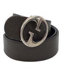 GUCCI（グッチ）の古着「レザーベルト」｜ブラック