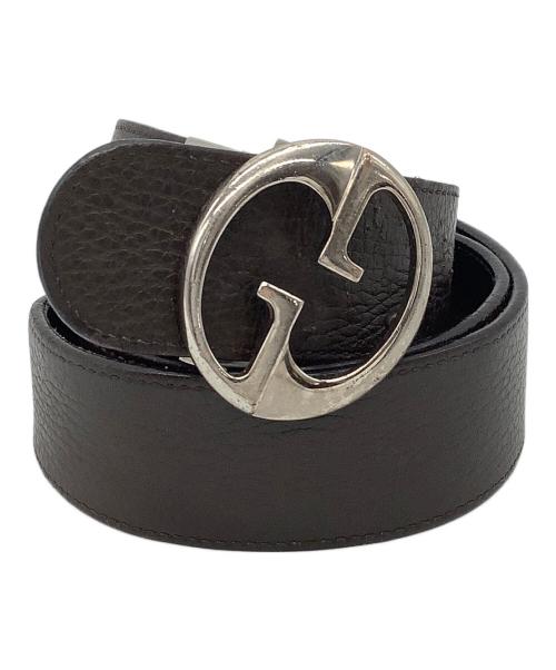 GUCCI（グッチ）GUCCI (グッチ) レザーベルト ブラックの古着・服飾アイテム