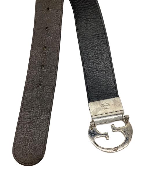 GUCCI（グッチ）GUCCI (グッチ) レザーベルト ブラックの古着・服飾アイテム