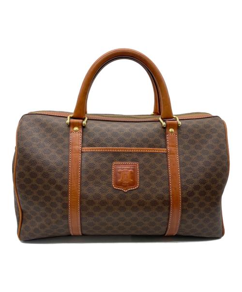 CELINE（セリーヌ）CELINE (セリーヌ) マカダム ボストンバッグ ブラウンの古着・服飾アイテム