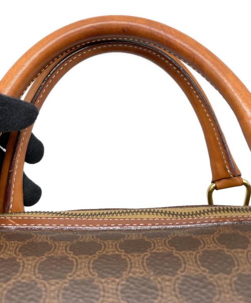 CELINE（セリーヌ）CELINE (セリーヌ) マカダム ボストンバッグ ブラウンの古着・服飾アイテム