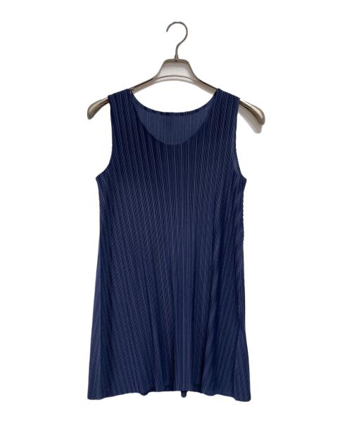 PLEATS PLEASE（プリーツプリーズ）PLEATS PLEASE (プリーツプリーズ) セットアップブラウス ネイビー サイズ:03の古着・服飾アイテム
