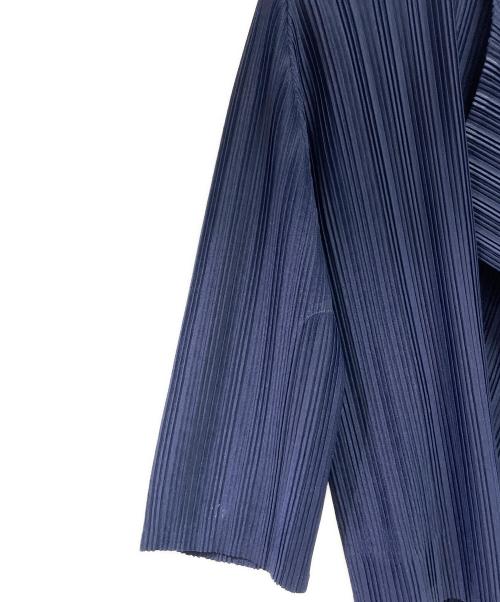 PLEATS PLEASE（プリーツプリーズ）PLEATS PLEASE (プリーツプリーズ) セットアップブラウス ネイビー サイズ:03の古着・服飾アイテム