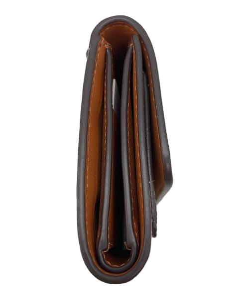 COACH（コーチ）COACH (コーチ) ミラ ホース アンド キャリッジ プリント／3つ折り財布 ブラウン×ホワイト 未使用品の古着・服飾アイテム