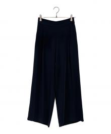 SOEJU（ソージュ）の古着「サイドタックワイドパンツ」｜ネイビー