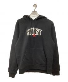 stussy（ステューシー）の古着「ロゴパーカー」｜ブラック