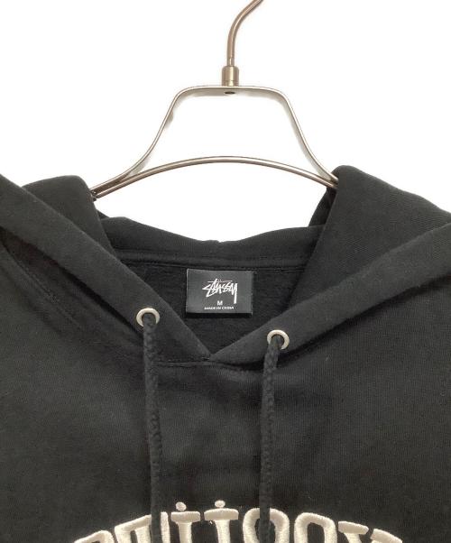 stussy（ステューシー）stussy (ステューシー) ロゴパーカー ブラック サイズ:Mの古着・服飾アイテム