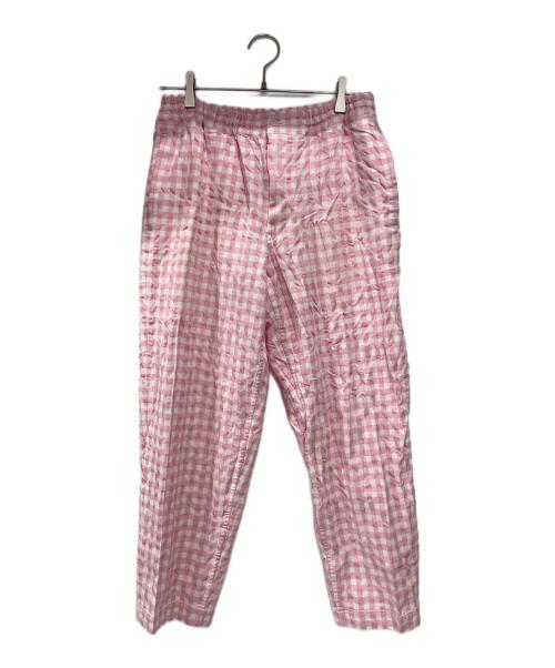 COMME des GARCONS（コムデギャルソン）COMME des GARCONS (コムデギャルソン) ギンガムチェックパンツ ピンク サイズ:XSの古着・服飾アイテム