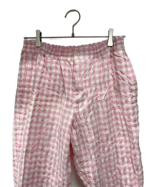 COMME des GARCONS（コムデギャルソン）COMME des GARCONS (コムデギャルソン) ギンガムチェックパンツ ピンク サイズ:XSの古着・服飾アイテム