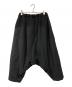 COMME des GARCONS (コムデギャルソン) サルエルパンツ ブラック サイズ:S：12000円