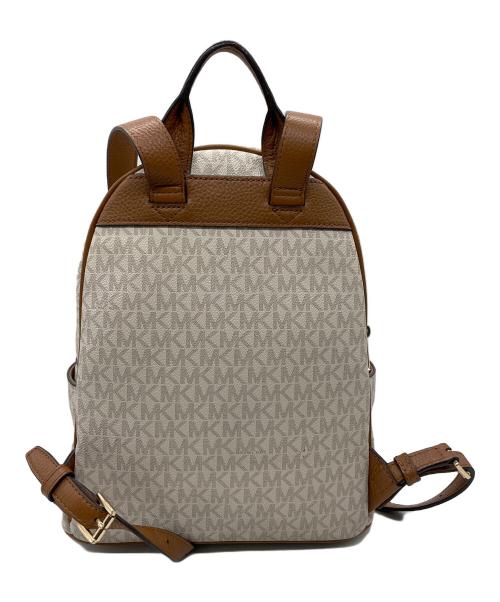 MICHAEL KORS（マイケル・コース）MICHAEL KORS (マイケル・コース) ABBEY BACKPACK／リュック ホワイト×ブラウンの古着・服飾アイテム