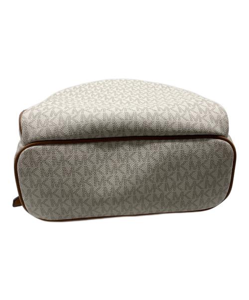 MICHAEL KORS（マイケル・コース）MICHAEL KORS (マイケル・コース) ABBEY BACKPACK／リュック ホワイト×ブラウンの古着・服飾アイテム