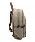 中古・古着 MICHAEL KORS (マイケル・コース) ABBEY BACKPACK／リュック ホワイト×ブラウン：8000円
