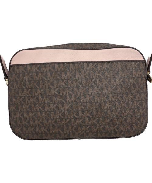 MICHAEL KORS（マイケルコース）MICHAEL KORS (マイケルコース) ショルダーバッグ ブラウン×ピンクの古着・服飾アイテム