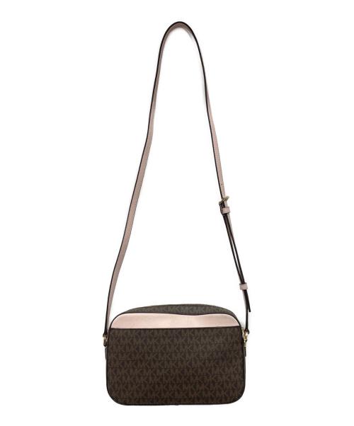 MICHAEL KORS（マイケルコース）MICHAEL KORS (マイケルコース) ショルダーバッグ ブラウン×ピンクの古着・服飾アイテム