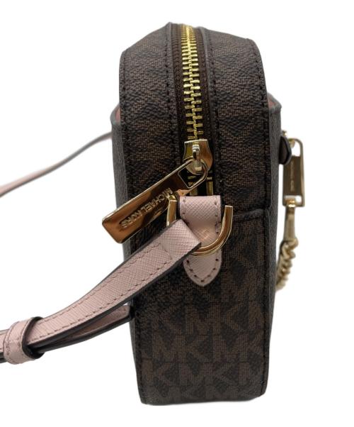 MICHAEL KORS（マイケルコース）MICHAEL KORS (マイケルコース) ショルダーバッグ ブラウン×ピンクの古着・服飾アイテム