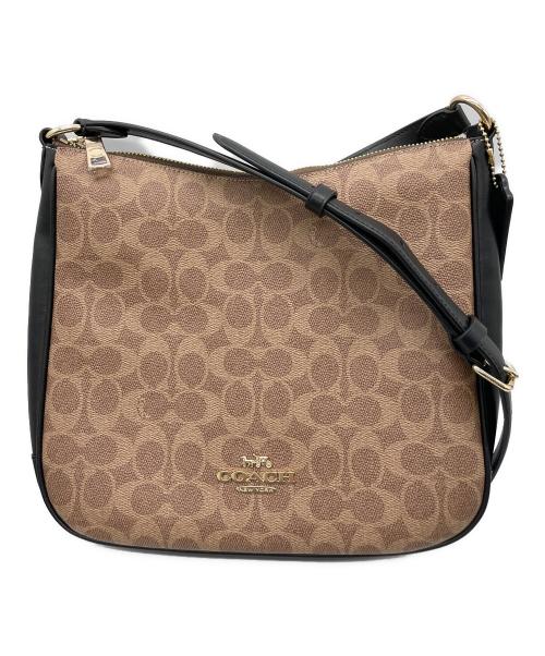COACH（コーチ）COACH (コーチ) シグネチャー エリー ファイル バッグ ブラウンの古着・服飾アイテム