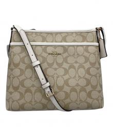 COACH（コーチ）の古着「シグネチャー ショルダーバッグ」｜ホワイト