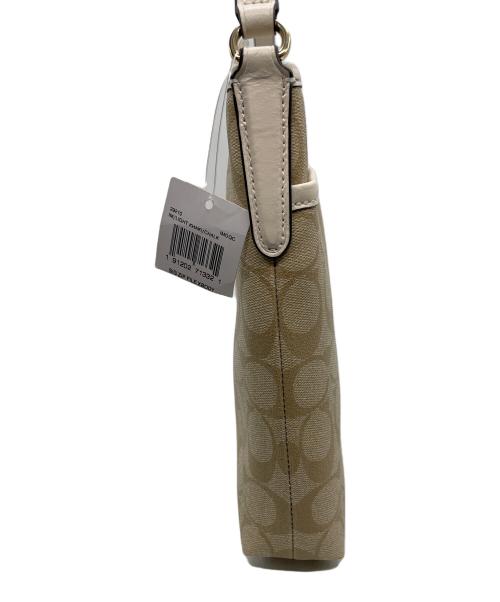 COACH（コーチ）COACH (コーチ) シグネチャー ショルダーバッグ ホワイトの古着・服飾アイテム