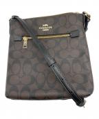 COACHコーチ）の古着「ミニ ローアン ファイル バッグ・シグネチャー キャンバス」｜ブラウン