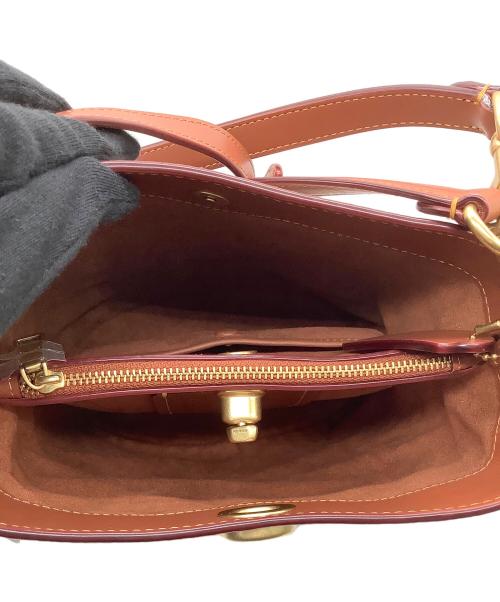 COACH（コーチ）COACH (コーチ) シグネチャー ショルダーバッグ ブラウンの古着・服飾アイテム