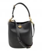 COACHコーチ）の古着「ウィロウ ソフト バケット バッグ」｜ブラック