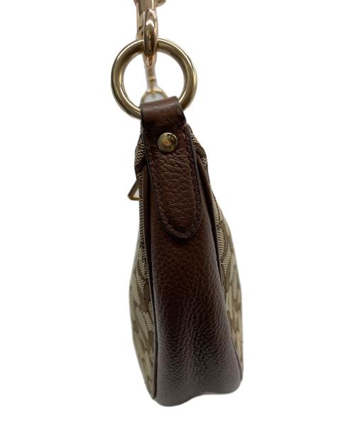 COACH（コーチ）COACH (コーチ) サドル マルチ アリア ショルダー バッグ・シグネチャー ブラウンの古着・服飾アイテム