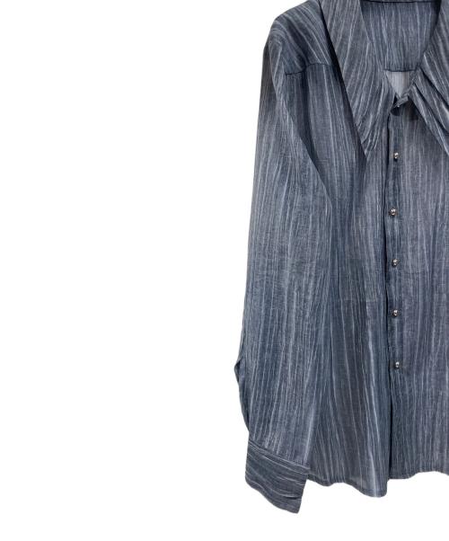 seyto（セイト）SEYTO (セイト) シースルー長袖シャツ ブルー サイズ:1の古着・服飾アイテム