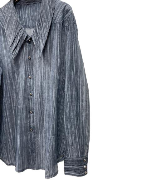 seyto（セイト）SEYTO (セイト) シースルー長袖シャツ ブルー サイズ:1の古着・服飾アイテム