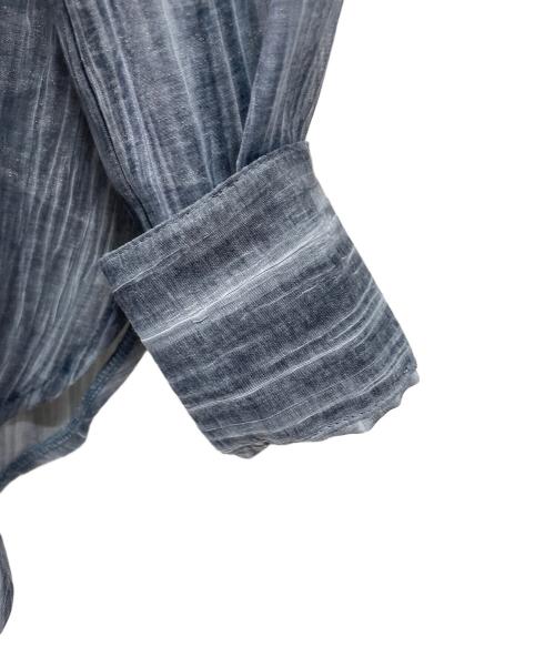 seyto（セイト）SEYTO (セイト) シースルー長袖シャツ ブルー サイズ:1の古着・服飾アイテム