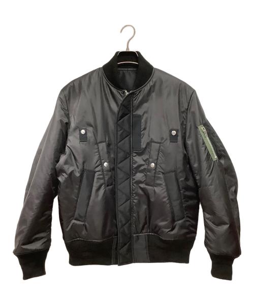 sacai（サカイ）sacai (サカイ) ボンバージャケット ブラック サイズ:1の古着・服飾アイテム