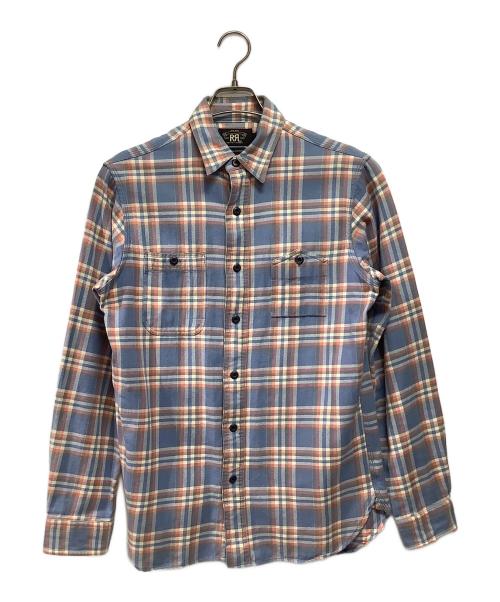 RRL（ダブルアールエル）RRL (ダブルアールエル) フランネルシャツ ブルー サイズ:Sの古着・服飾アイテム