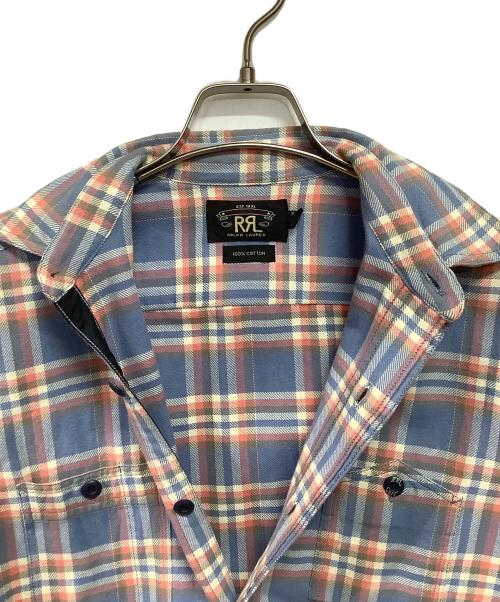 RRL（ダブルアールエル）RRL (ダブルアールエル) フランネルシャツ ブルー サイズ:Sの古着・服飾アイテム