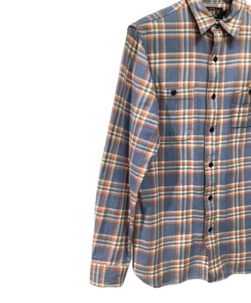 RRL（ダブルアールエル）RRL (ダブルアールエル) フランネルシャツ ブルー サイズ:Sの古着・服飾アイテム