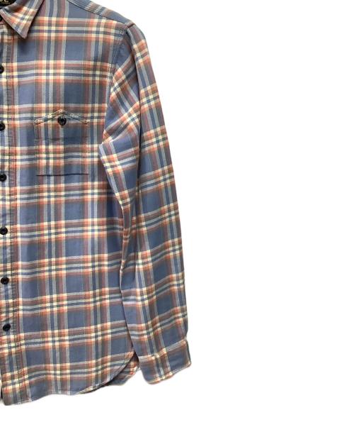 RRL（ダブルアールエル）RRL (ダブルアールエル) フランネルシャツ ブルー サイズ:Sの古着・服飾アイテム