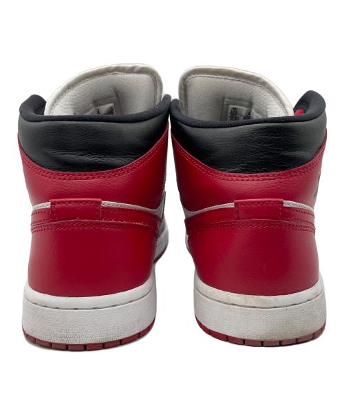NIKE（ナイキ）NIKE (ナイキ) WMNS AIR JORDAN 1 MID レッド×ブラック サイズ:27.5の古着・服飾アイテム