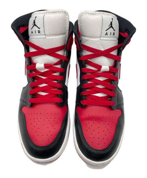 NIKE（ナイキ）NIKE (ナイキ) WMNS AIR JORDAN 1 MID レッド×ブラック サイズ:27.5の古着・服飾アイテム