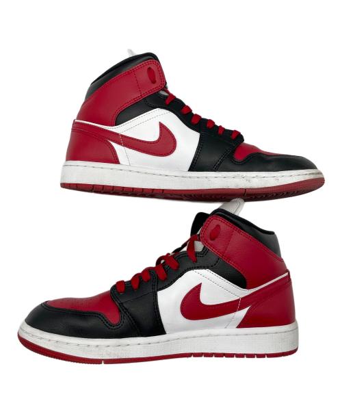 NIKE（ナイキ）NIKE (ナイキ) WMNS AIR JORDAN 1 MID レッド×ブラック サイズ:27.5の古着・服飾アイテム