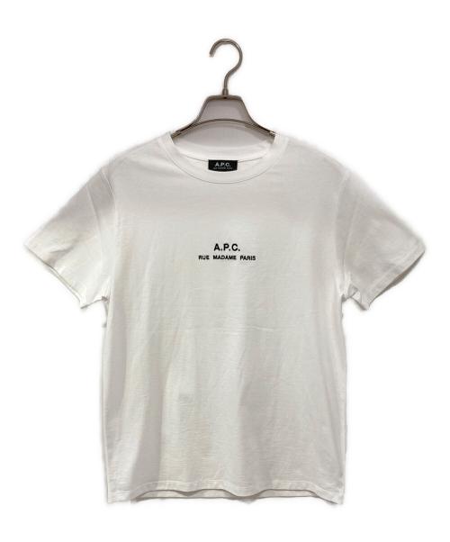A.P.C.（アーペーセー）A.P.C. (アーペーセー) 半袖カットソー ホワイト サイズ:XSの古着・服飾アイテム