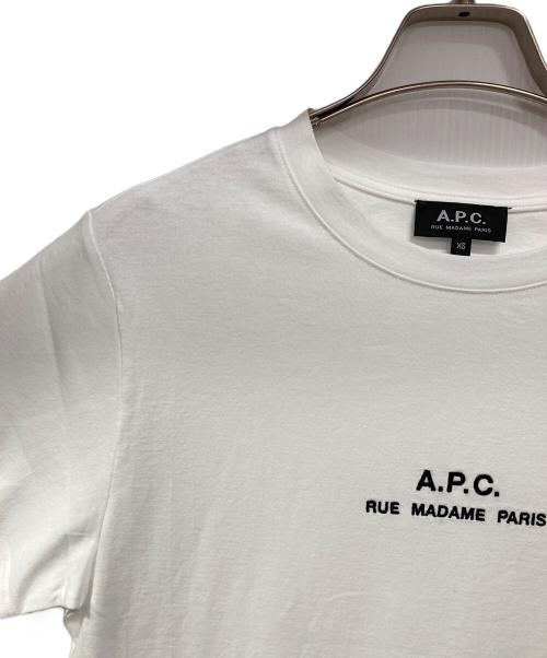 A.P.C.（アーペーセー）A.P.C. (アーペーセー) 半袖カットソー ホワイト サイズ:XSの古着・服飾アイテム