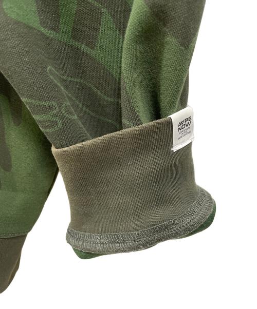 A BATHING APE（アベイシングエイプ）A BATHING APE (ア ベイシング エイプ) Moonface フーデッドジャケット グリーン サイズ:XXLの古着・服飾アイテム