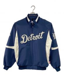 Majestic（マジェスティック）の古着「スタジャン デトロイト・タイガース」｜ブルー