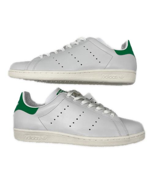 adidas（アディダス）adidas (アディダス) ローカットスニーカー STANSMITH ホワイト×グリーン サイズ:28の古着・服飾アイテム