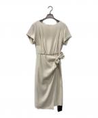 JUSGLITTYジャスグリッティー）の古着「Wrap taste One-Piece」｜ベージュ