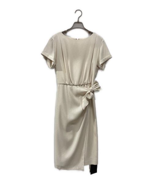 JUSGLITTY（ジャスグリッティー）JUSGLITTY (ジャスグリッティー) Wrap taste One-Piece ベージュ サイズ:1 未使用品の古着・服飾アイテム